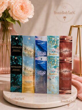 ☀️ Revealed - Divine - Paradise - Breathless - Captivate ☀️ 10 x Tanning Packets